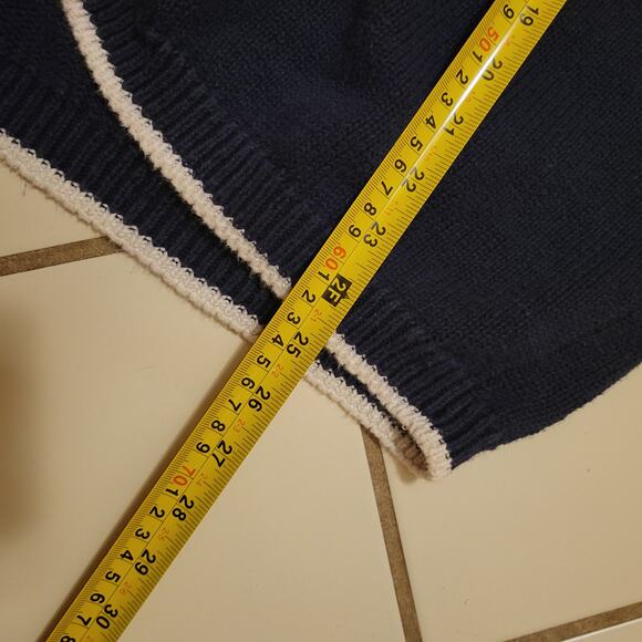 Northington Vintage Floral Embroidered Cardigan Women's XL Navy Blue Open Front - Picture 10 of 10